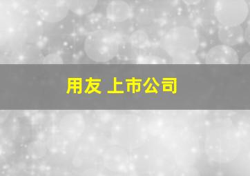 用友 上市公司